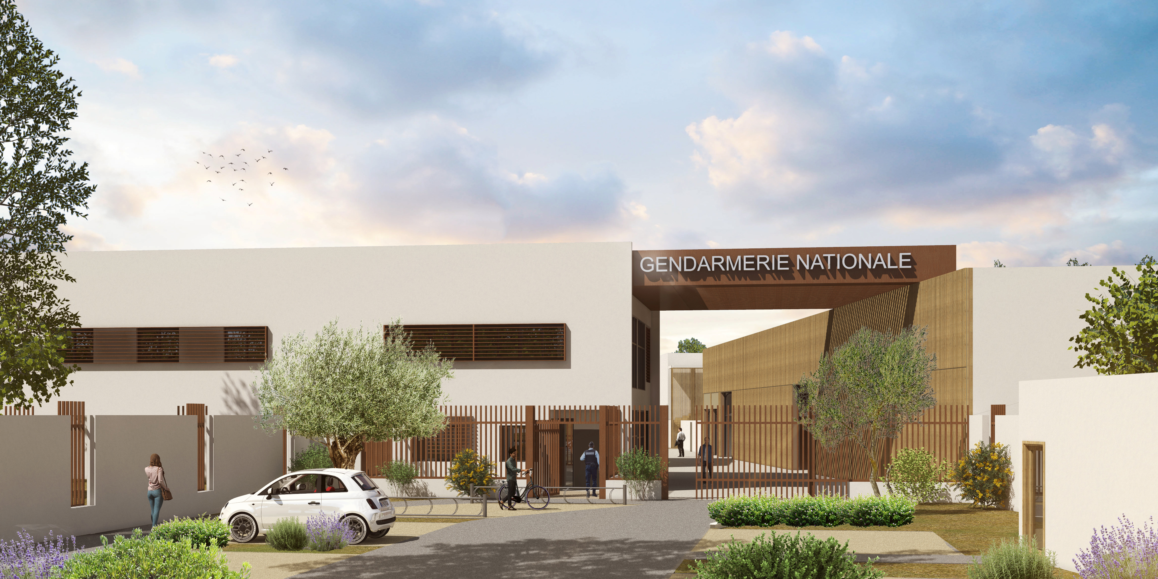 FDI Habitat - Gendarmerie Lunel vue entrée